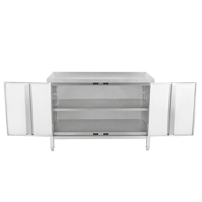 Commercial Worktop Floor Cupboard 2 Swing Doors Stainless Steel 1000x700x850mm | Scp10070 T
