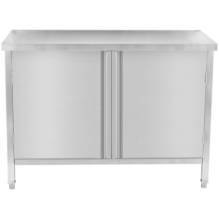 Commercial Worktop Floor Cupboard 2 Swing Doors Stainless Steel 1000x700x850mm | Scp10070 T