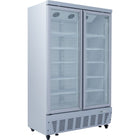 Commercial Display Refrigerator 1023 Litres Upright 2 Glass Doors Ventilated Cooling 1215x730x2020mm | Sct1127