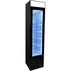Commercial Display Freezer Upright 105 Litres Hinged Glass Door Led Canopy Black |  Sd105 B