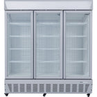 Commercial Display Freezer Upright 1500 Litres Triple Hinged Glass Door Led Canopy Grey |  Sdc1500