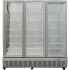 Commercial Freezer Upright 1500 Litres Triple Hinged Glass Door Grey |  Sdf1500