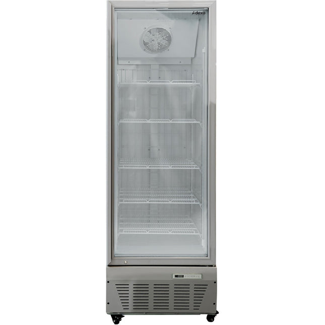 Commercial Freezer Upright 490 Litres Hinged Glass Door Grey |  Sdf500
