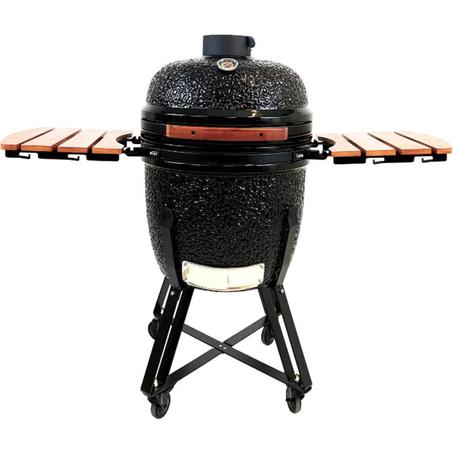 22&Quot; Ceramic Kamado Bbq Grill Egg Xl Black |  Se21 Black