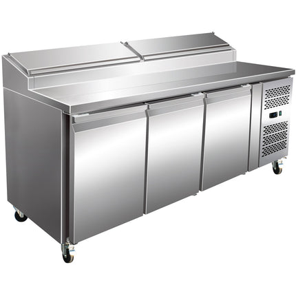 Preparation Counter 3 Doors 11x Gn1/3 2020x800x1085mm |  Sh38