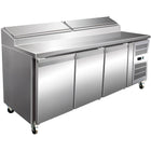 Preparation Counter 3 Doors 11x Gn1/3 2020x800x1085mm |  Sh38