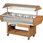 Hot Salad Bar 4x Gn1/1 Walnut |  Shbm4 C