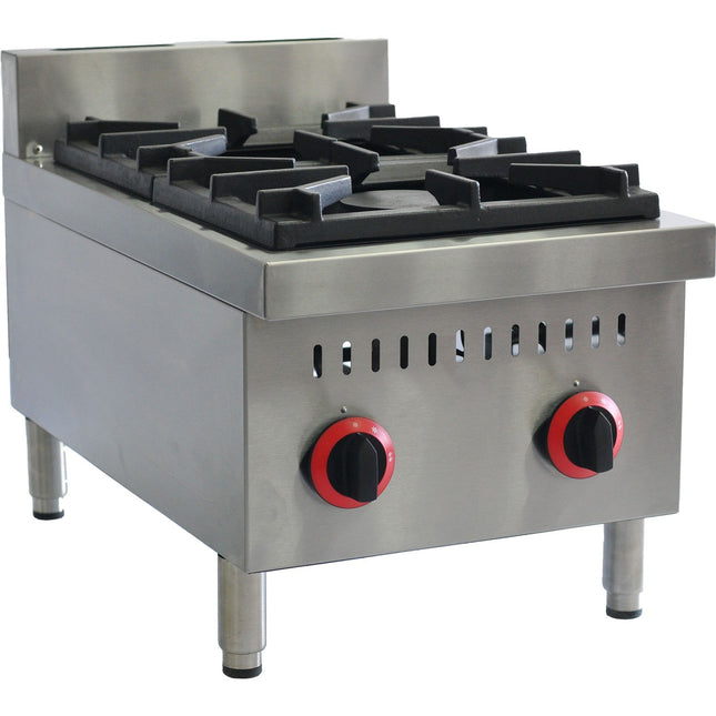 Commercial Tabletop Gas Range 2 Burners 24k W 400x680x400mm|  Ska652 Ms
