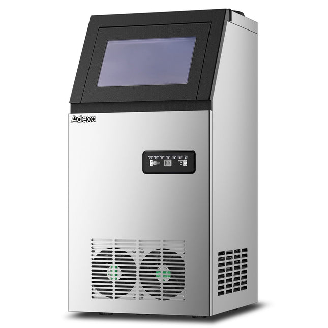 Commercial Countertop Ice Cube Maker 40kg/24h With 11kg Storage Bin 355x430x750mm | Skfb90 Ft