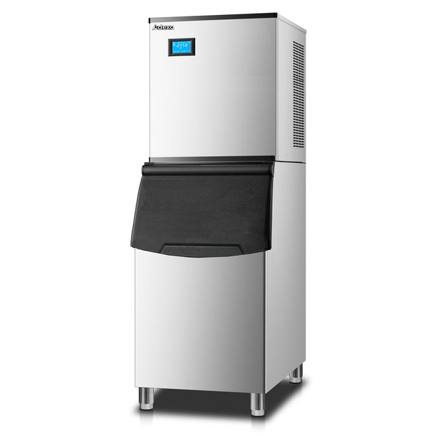 Commercial Freestanding Ice Cube Maker 160kg/24h With 90kg Storage Bin 585x680x1560mm | Skfm360 F