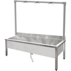 Commercial Stainless Steel Mop Sink With High Rack &Amp; 2 In 1 Mop Holder 1500x600x550mm | Smsjyhr15060