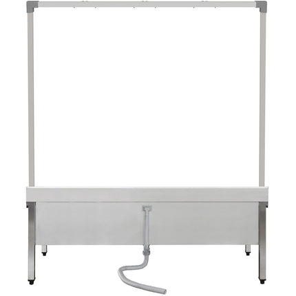 Commercial Stainless Steel Mop Sink With High Rack &Amp; 2 In 1 Mop Holder 1500x600x550mm | Smsjyhr15060