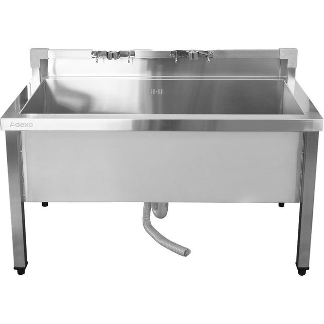 Commercial Stainless Steel Mop Sink With Low Rack &Amp; 2 In 1 Mop Holder 1000x600x550mm | Smsjylr10060