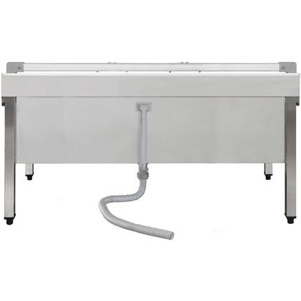 Commercial Stainless Steel Mop Sink With Low Rack &Amp; 2 In 1 Mop Holder 1200x600x550mm | Smsjylr12060