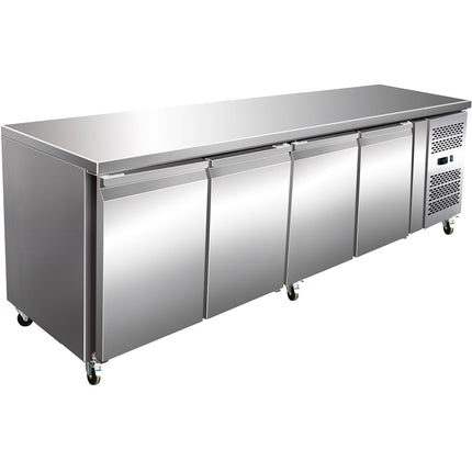 Professional Refrigerated Counter 4 Doors Depth 600mm |  Thsnack4100 Tn