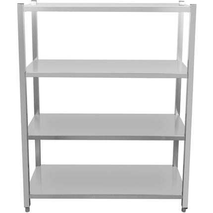Commercial Shelving Unit 4 Tier Board Stainless Steel 1200x500x1500mm |  Ssb12050