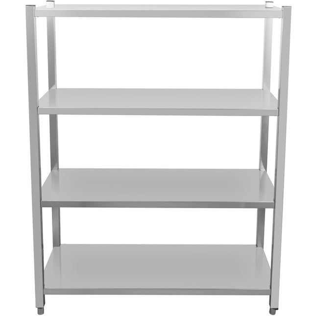 Commercial Shelving Unit 4 Tier Board Stainless Steel 1200x500x1500mm |  Ssb12050