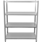 Commercial Shelving Unit 4 Tier Stainless Steel 1000x500x1500mm |  Ssb10050