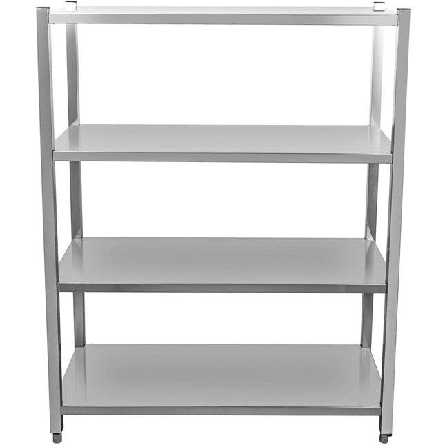 Commercial Shelving Unit 4 Tier Stainless Steel 1000x500x1500mm |  Ssb10050