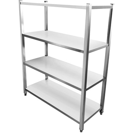 Commercial Shelving Unit 4 Tier Stainless Steel 1200x400x1500mm |  Ssb12040