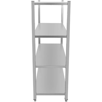 Commercial Shelving Unit 4 Tier Board Stainless Steel 1200x500x1500mm |  Ssb12050