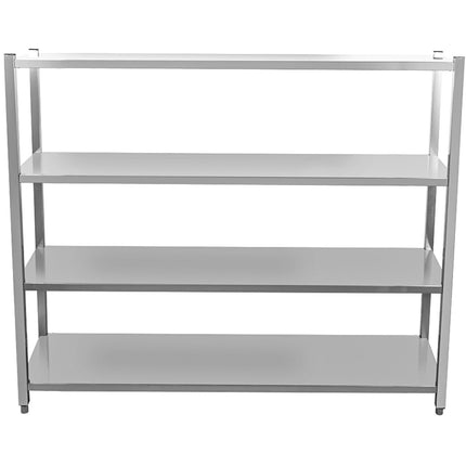Commercial Shelving Unit 4 Tier Stainless Steel 1800x500x1500mm |  Ssb18050