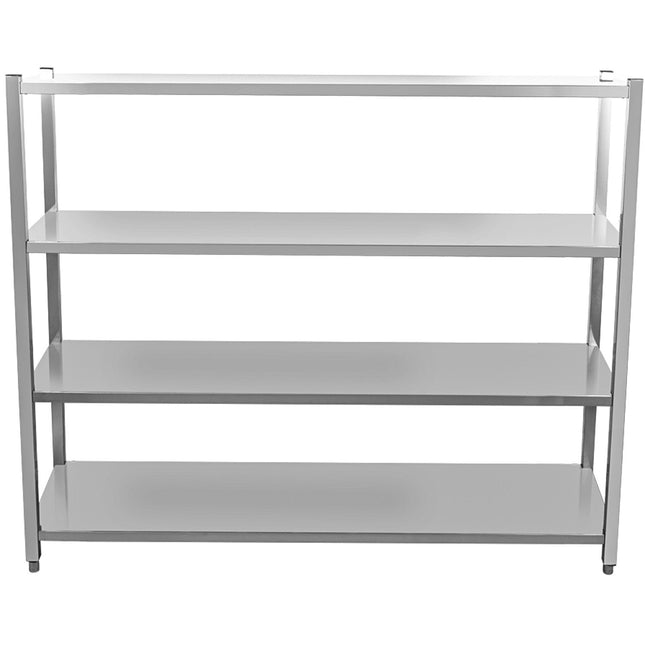 Commercial Shelving Unit 4 Tier Stainless Steel 1500x400x1500mm |  Ssb15040