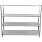 Commercial Shelving Unit 4 Tier Stainless Steel 1800x400x1500mm |  Ssb18040