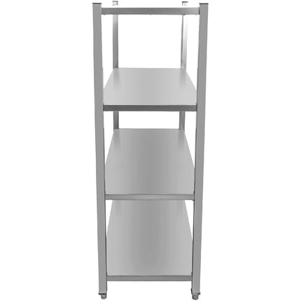 Commercial Shelving Unit 4 Tier Stainless Steel 1500x500x1500mm |  Ssb15050