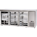 Back Bar Cooler Triple Glass Door 493 Litres Stainless Steel 1826x631x895 | Ssh58