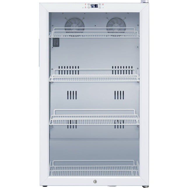 Medical Refrigerator Upright Glass Door 4 Shelf |  Sw75