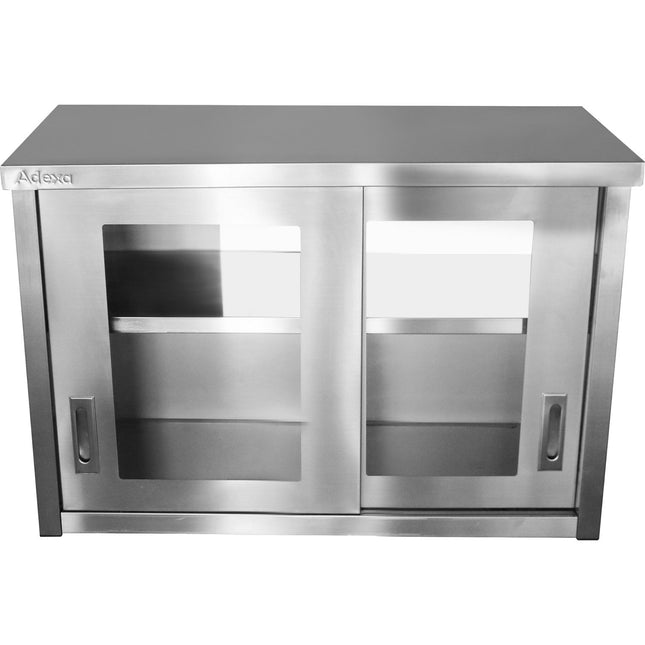 Commercial Wall Cabinet Cupboard Glass Doors Stainless Steel 1000x400x650mm |  Swcgd100402