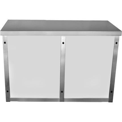Commercial Wall Cabinet Cupboard Glass Doors Stainless Steel 1000x400x650mm |  Swcgd100402