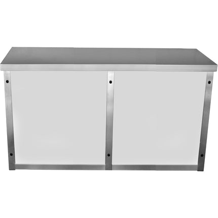 Commercial Wall Cabinet Cupboard Glass Doors Stainless Steel 1200x400x650mm |  Swcgd120402