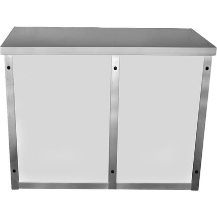 Commercial Wall Cabinet Cupboard Glass Doors Stainless Steel 1000x400x800mm |  Swcgdhh100402