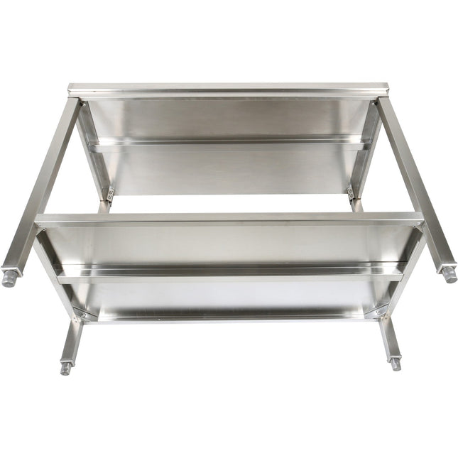 Professional Stainless Steel Work Table With Undershelf &Amp; 5cm Upstand 1600x600x950mm |  Swt60160 B
