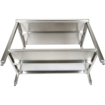 Professional Stainless Steel Work Table With Undershelf &Amp; 5cm Upstand 1200x700x950mm |  Swt70120 B