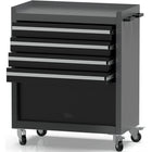 Professional Grey And Black Tool Drawer Cabinet With 4 Drawers And Locker Design 616x330x760mm | Tc027