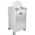 Heated Plate Dispenser Trolley Stainless Steel 12''/300mm 50 Plates With Rolltop Cover |  Tdds1 C