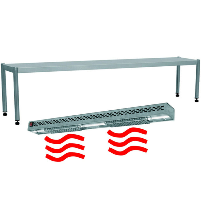 Heated Gantry With Strip Heater 1 Level Width 1600mm Height 400mm |  Thab1 R164 Thkbs154