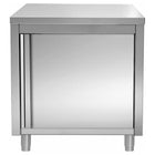 Commercial Worktop Floor Cupboard Hinged Door Stainless Steel Width 600mm Depth 700mm |  Thasr67