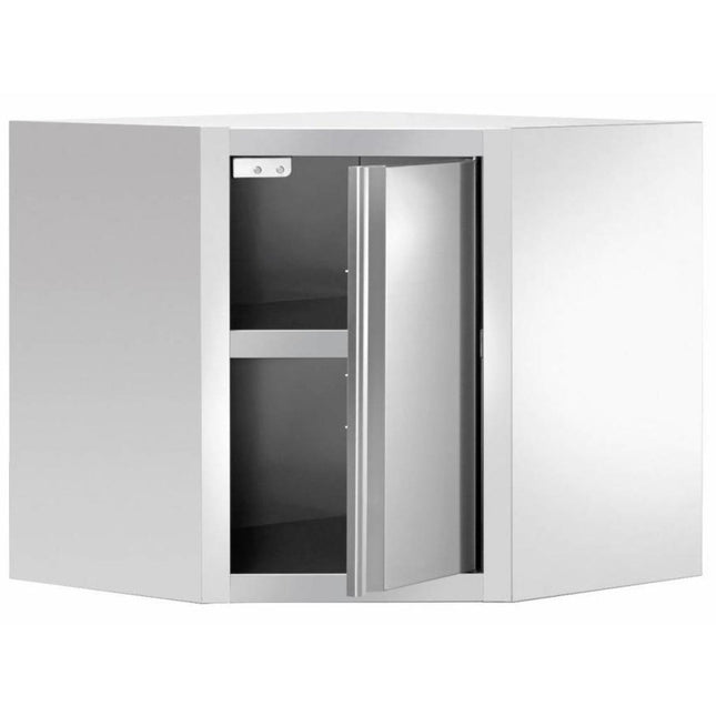 Wall Cabinet Corner Unit Stainless Steel 700x700x650mm |  Vwcc77
