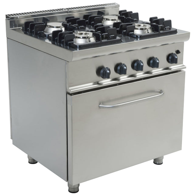 Professional Gas Range 4 Burners 20k W Gas Oven 5.8k W |  Thg7 F4 Pwfg1