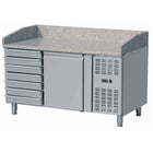 Refrigerated Pizza Preparation Table 1 Door 7 Neutral Drawers |  Thpz1610 Tn