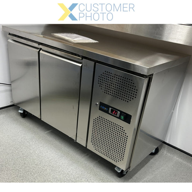 Professional Refrigerated Counter 2 Doors Depth 600mm |  Thsnack2100 Tn