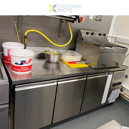 Professional Refrigerated Counter 3 Doors Depth 600mm |  Thsnack3100 Tn