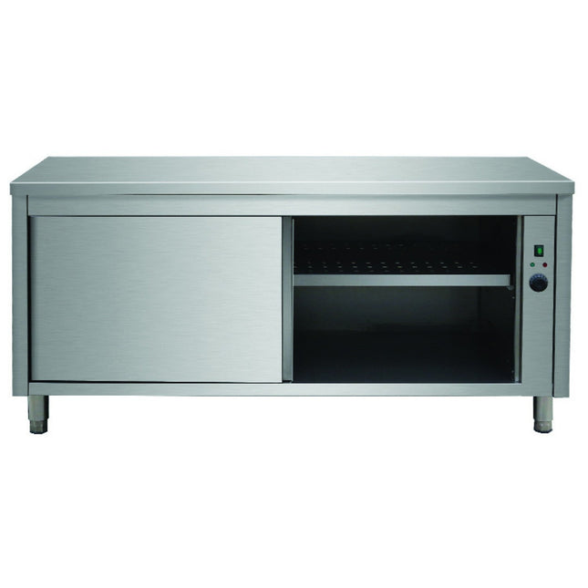 Professional Heated Cupboard Stainless Steel Sliding Doors Width 1600mm Depth 700mm |  Thwsr167