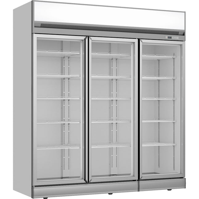 Commercial Display Cooler 1886 Litres Triple Hinged Doors Top Mount |  Tr202
