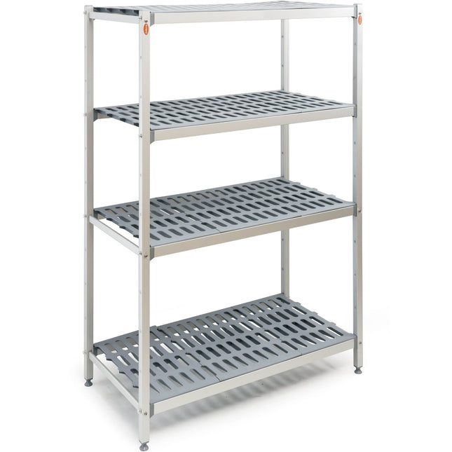 Shelving Unit 4 Tier 600kg 1005x460x1680mm Aluminium |  Ts100546 H