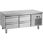 Low Refrigerated Counter 2 Drawers 2 Doors Depth 700mm |  Ugn3110 Tn